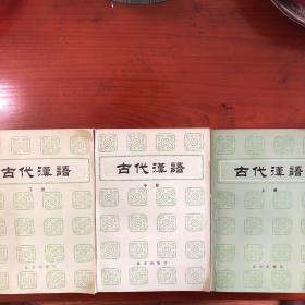 古代汉语 上中下三册全