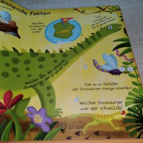 Mein großes Antwortbuch: Dinosaurier 德语童书 恐龙 翻翻书