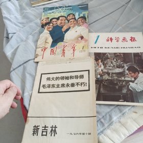 中国青年（中国青年和科学画报是复刊号。新吉林，三本合售）