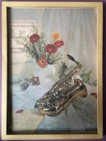 #每日一更# 1990年 花朵的乐章 怀旧年画挂历年历画 品相如图 尺寸四开 全网络销售 喜欢的朋友不要错过