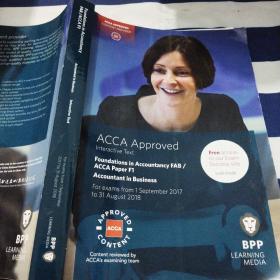 ACCA Approved Foundations in Accountancy FAB./ACCA Paper F1 Accountant in Business For exams from1September 2017 to 31 August 2018