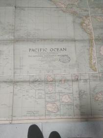 太平洋地图。