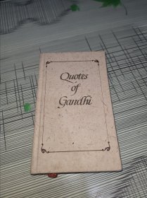 QUOTES OF GANDHI 甘地语录 英文原版 精装 正版原版 书内容干净完整 书品九品请看图