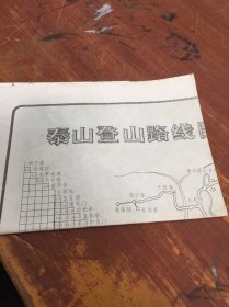 泰山登山路线图