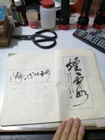 当代书法墨迹   （16开本，北京体育学院出版社，87年一版一印刷）  内页干净。封底和最后10多页有折叠。不会影响阅读。