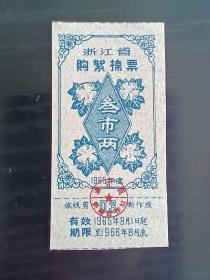 1965年浙江省购絮棉票