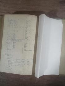 工程地质学：1955年同济大学油印书，精装本，书长25.5㎝，宽18cm，厚4.5cm，罕见书，