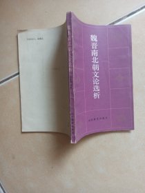 魏晋南北朝文论选析.......H4