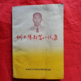 何太阳短篇小说集。【中共巴中市委党史研究室 出版，何太阳  著，1995年3月】。作者签名本。私藏书籍，怀旧收藏。