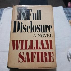 富兰克林1977《全面披露》威廉·萨菲尔，Franklin Library Full Disclosure William Safire
