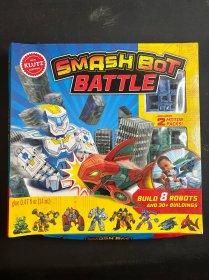 Smash Bot Battle 英文原版 兒童手工書：折紙機(jī)器人 兒童玩具書 玩具折紙都齊全！
