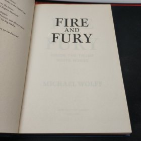 FIRE AND FURY 缺书衣