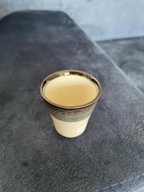 日本回流 茶道具 茶具 酒具 杂项 小件一组 低出 不包邮 注意看图 琉璃 玻璃杯 5 酒杯 5 九谷烧 青花 多角 有冲线 30