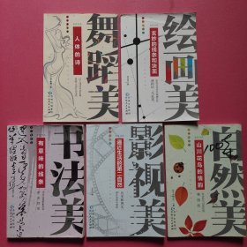 美育书系：书法美·有意味的线条、自然美·山川花鸟的情韵、舞蹈美·人体的诗、绘画美·玄妙的线条和块面、影视美·毕竟生活的第二自然（5本合售）