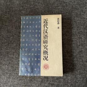 近代汉语研究概况——北京大学中国语言文学教材系列