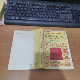 公历 农历 干支历 日历对照表:1881年～2000年 实物拍照 货号 26-2