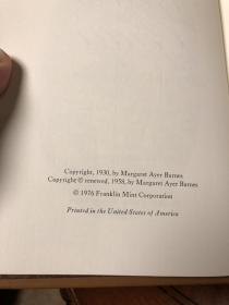 1931年普利策奖

Years Of Grace by Margaret A Barnes Franklin Library 1976 Limited Edition
《优雅年代》富兰克林出版社真皮精品，限量收藏版。