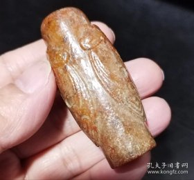 商周高古玉双蝉勒子（寓意：双喜临门）