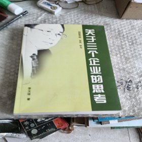 關(guān)于三個(gè)企業(yè)的思考