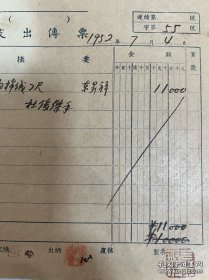 原国立北平艺术专科学校校长、中央美术学院院长徐悲鸿盖章、钤印的单据。
