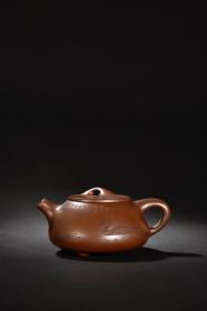 旧藏 松枝柴窑烧水尽鹅飞茶壶