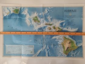 National Geographic国家地理杂志地图系列之1995年9月 Hawaii 夏威夷地图