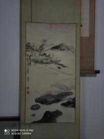 胡二乐，山水画。清代