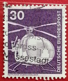 联邦德国邮票 西德 1975-1982年 工业 科技 技术 直升飞机 23-4 信销