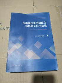 刑事案件量刑规范化指导意见应用全编