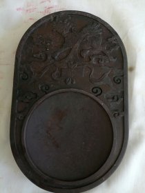 雕麒麟老坑端砚