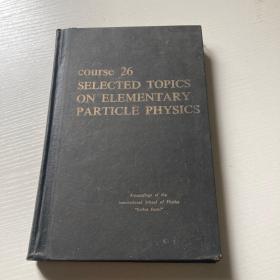 SELECTED TOPICS ON ELEMENTARY PARTICLE PHYSICS选定的主题在基本粒子物理学