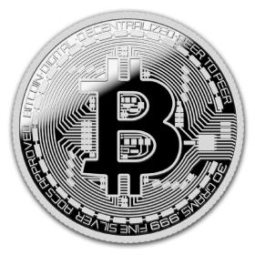 2021年比特纪念纯银银章 Bitcoin 999纯银 30克 银币