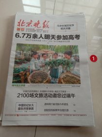 纪念报生日报:北京晚报2024年6月6日