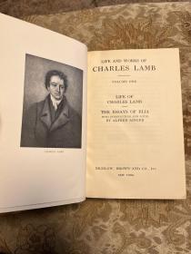 《兰姆生平文集》Life and Works of Charles Lamb
常说诗歌读济慈，小说读毛姆，散文读兰姆 ，“清代有一种白玉腰牌不刻画不刻字，玉质上好，框纹精致，叫平安无事白玉牌，兰姆文章正是平安无事白玉牌，笔头无事，笔底温润 ” — 董桥
明黄真皮装帧，竹节背压花烫金，丝绸底面，顶金侧底毛边。全套六册，包括伊利亚随笔等著名篇章。