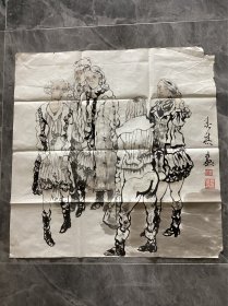 陕西当代著名画家刘永杰先生早期作品