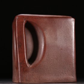 清 杨彭年款紫砂竹纹方壶