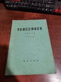 华东地区区域地层表 安徽省分册