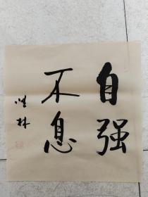 书法作品《自强不息》