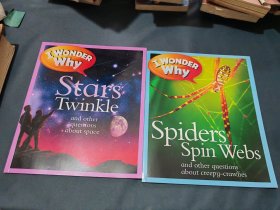 I WONDER Why Stars Twinkle，Spiders Spin Webs（兩本合售）英文兒童繪本