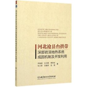 河北沧县台拱带深部岩溶地热系统成因机制及开发利用