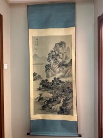 老绢画山水