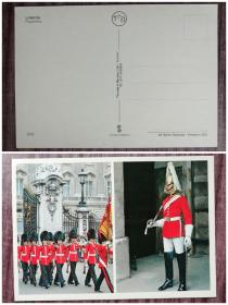 外国明信片，英国原版，皇家卫兵，品如图，。