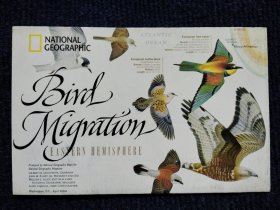 National Geographic国家地理杂志地图系列之2004年4月 Bird Migration 鸟类迁徙地图