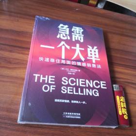 急需一个大单：快速稳住局面的情感销售法（透视买家情感，抢单快人一步）全新原塑封