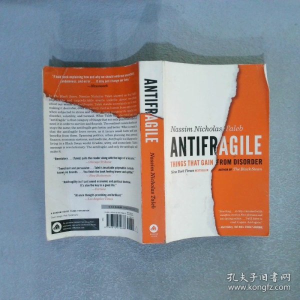 Antifragile: Things That Gain from Disorder  抗脆弱:从无序中获益的事物