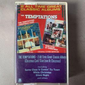 原版磁带《THE TEMPATIONS  2 All Time Great Classic Albums（Christimas Card /Give Love At Christmas）》专辑   Motown  RECORDS出品 无歌词纸近95品 磁带近95品 发行编号：R40M-1008C 发行时间：1986年