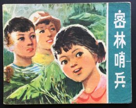 密林哨兵（甘肃红色连环画大缺本）自然旧板书