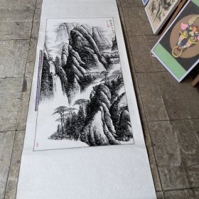 罗少文绘画／水墨画，实物拍摄／高唐县名人，07货号