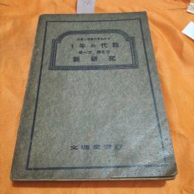 1年の代數(新研究)