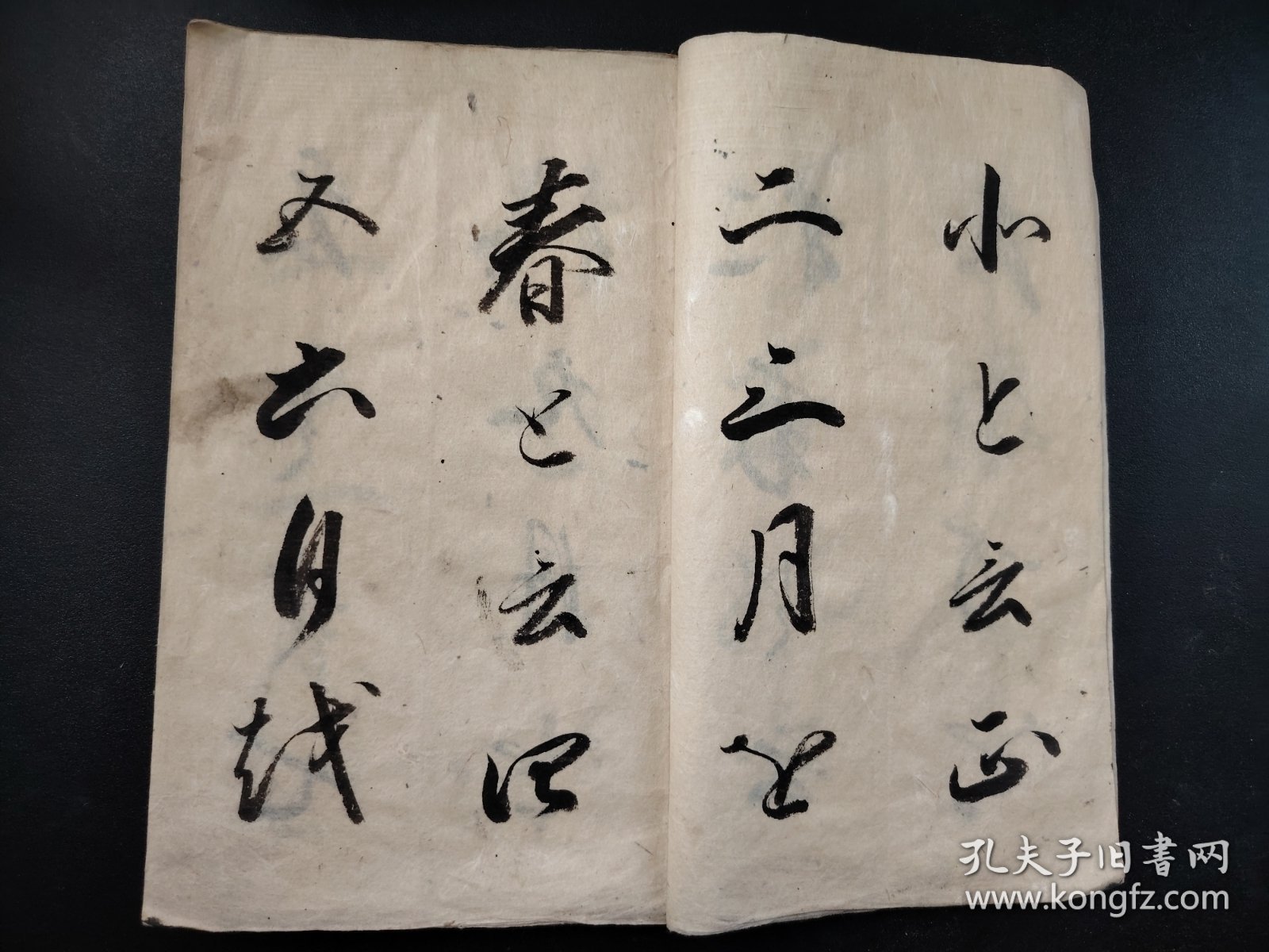 手抄书法古籍1868年《早道子宝》册全，手写本，大开本，尺寸27*18